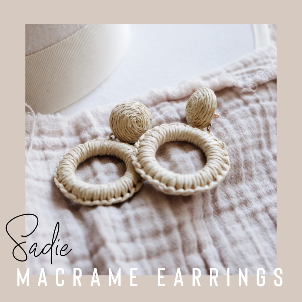 “Sadie” Macrame Earrings